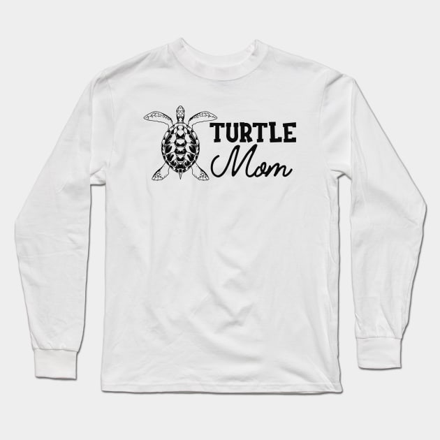 Turtle Mom Long Sleeve T-Shirt by KC Happy Shop